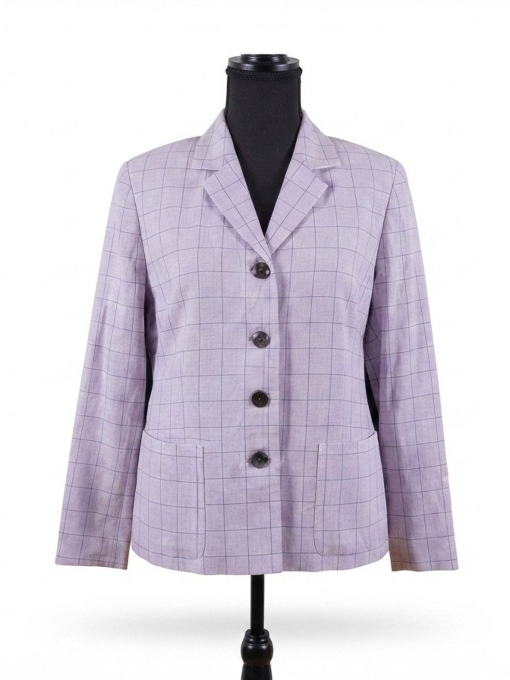 Liz Claiborne Lavender Windowpane Blazer